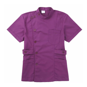 Elegante y cómodo conjunto de uniforme de tamaño personalizado para mujeres enfermeras nuevo diseño impreso Spandex Tops y pantalones estilo médico - Product Image 4