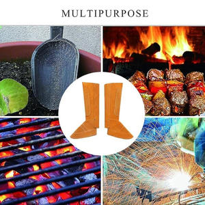 Best Performance Cowhide Split Leather Flame Retardant Heavy Duty Adjustable Construction Welding <b>Shoe</b> Cover <b>Safety</b> Clothing for - Product Image 5