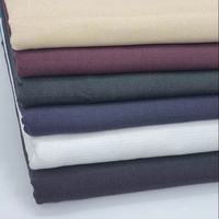 Tissu en coton 55/56 largeur tissu tissé extensible pour bas Leggings et robes 120/150/m Style côtelé uni prix de gros