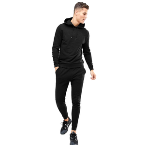 Survêtement à capuche en coton mélangé avec un matériau souple et élégant pour la gym, l'entraînement sportif en plein air ou la maison détendue - Product Image 1