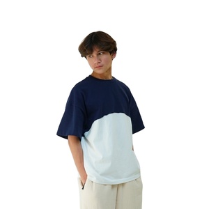 Sweat-shirt décontracté d'hiver pour homme de haute qualité à manches longues, surdimensionné, en polyester/coton, motif uni, design patchwork, vente en gros - Product Image 1