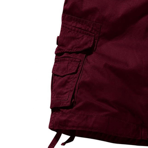 Pantalones cortos cargo de lona con patrón sólido para hombre, venta al por mayor, 100% algodón, opciones OEM personalizadas, superventas, ropa informal para adultos - Product Image 3