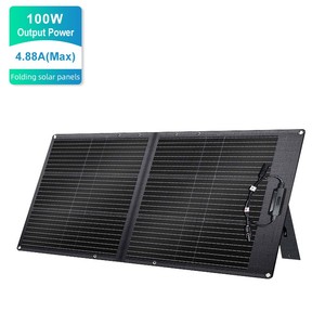 100W Foldable <b>Solar</b> <b>Panel</b> Monocrystalline 23.7% Efficiency <b>Portable</b> <b>Solar</b> Charger with Carry Bag for RV Camping Outdoor - Product Image 1