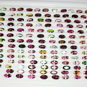Belle tourmaline naturelle de qualité AAA avec pierre précieuse en vrac au lustre AAA parfaitement calibrée taille 7*5mm pour la fabrication de bijoux - Product Image 2