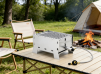 Barbecue portable pliable pour le camping en plein air, réchaud à gaz au design minimaliste pour caravane et camping-car