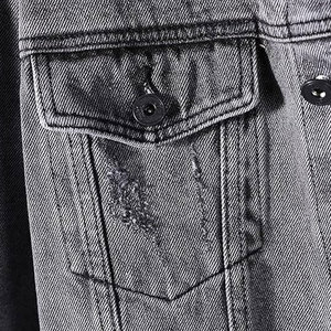 Vêtements décontractés Veste en jean Couleur personnalisée Veste en jean de haute qualité Veste d'hiver 100% coton - Product Image 6