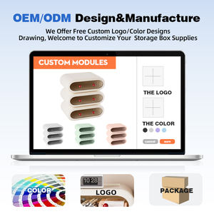 Organisateur de tiroirs en <span class=keywords><strong>plastique</strong></span> empilable WANUO, anti-poussière, 1/2/3 niveaux, boîte de rangement de <span class=keywords><strong>bureau</strong></span>, boîte de rangement pour la maison et le <span class=keywords><strong>bureau</strong></span> - Product Image 6