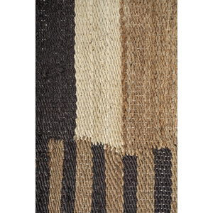 Tapis Kilim Rectangulaire Rayé Fait Main Nomadic Threads PDJT-738 en Jute et Chanvre Tissé Plat Ivoire pour Salon, Chambre et Couloir - Product Image 3