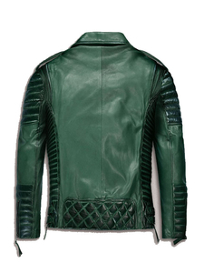 Men's Genuine Leather Jacket New Arrival <b>Winter</b> Custom Color Block High Quality Windproof Eco-Friendly Front Customizable Casual - Product Image 6