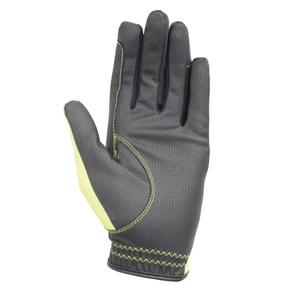 Guantes ecuestres reflectantes fluorescentes personalizados al por mayor, guantes de montar de cuero antideslizantes resistentes al desgaste para invierno al aire libre - Product Image 2