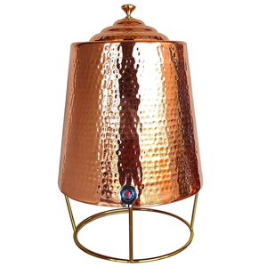 Handmade Polished Copper Water <b>Dispenser</b> Traditional & Modern Manual Home Kitchenware Office Party Restaurant Saniya Handicraft - Product Image 6