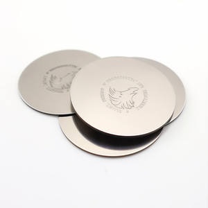 Posavasos de Metal Personalizado con el Logotipo de la Cafetería, Reutilizable y Duradero para Bebidas - Product Image 1