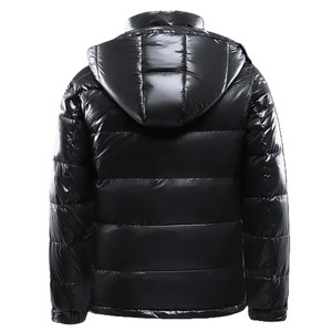 แจ็กเก็ตผู้ชายกันลมเสื้อแจ็คเก็ตขนเป็ดมีฮู้ดสไตล์ลำลองสำหรับฤดูหนาว - Product Image 4