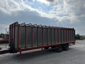 24ft Cattle <b>Trailer</b> Agricultural <b>Trailer</b> Heavy Load Hydraulic Sprung Drawbar Dividing gate Road Lights Slurry Hydraulic Brakes - Product Image 6