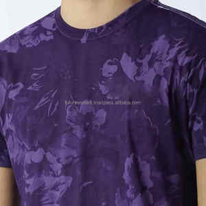 T-shirt court pour hommes T-shirt personnalisé lourd avec impression de logo T-shirt 100% coton vierge coupe carrée pour hommes - Product Image 6