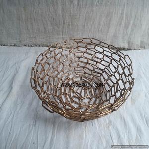 Bols de service de couleur or en matériau métallique pour la décoration de table de maison la plus vendue - Product Image 6