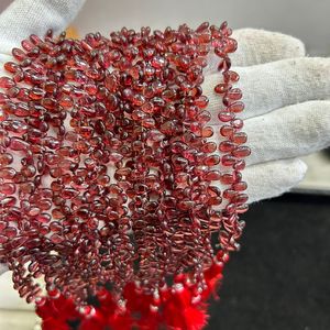 Hessonite Garnet Shaded 5.5-6MM Drop <b>Beads</b>, Hessonite Garnet Smooth Drop Shape <b>Beads</b>, Shaded Hessonite Garnet Drop Shape <b>Beads</b> - Product Image 4