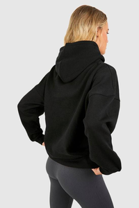 Sudadera con Capucha de Forro Polar Grueso para Mujer, con Logotipo Personalizado al por Mayor, 100% Algodón, Diseño Liso, Colores y Tallas Personalizables - Product Image 2