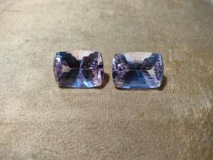 Kunzite rose naturelle paire de forme coussin à facettes parfaite pour la fabrication de bijoux pierre précieuse rare de haute qualité - Product Image 5