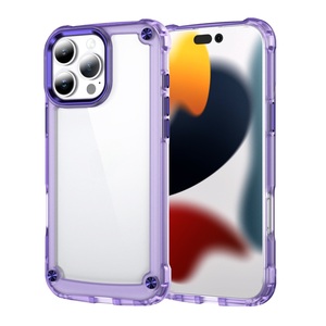 เคสด้านหลังแบบนิ่มกันกระแทกหุ้มเกราะสำหรับ iPhone 16 PRO MAX 15 & 14เคสโทรศัพท์ที่เสริมมุมให้แข็งแรงผลิต - Product Image 1