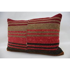 Multicolor Kilim Patchwork Wool Pillow 16x24 Inch Decorative Cushion Luxury Vintage <b>Fluffy</b> Leaves Pattern Portable <b>Bedding</b> - Product Image 3
