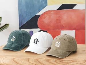 Primavera nuevo <span class=keywords><strong>dobladillo</strong></span> niños sombrero oso bordado visera gorra protector solar gorra de béisbol - Product Image 2
