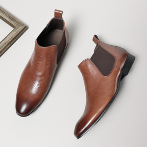 Elegantes Botas Cortas de Piel de Vacuno de Primera Calidad con Forro Transpirable y Resistentes al Desgaste para Uso Diario, Viajes y Actividades al Aire Libre - Product Image 2