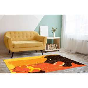 Tapis imprimé Lion Tamer Painting - Décoration douce, colorée et personnalisée, tapis fin non tissé - Product Image 4
