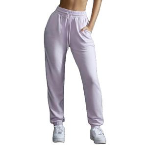 Pantalones deportivos de algodón para mujer, de corte holgado, con cintura elástica y cordón en los tobillos, a bajo precio. - Product Image 6
