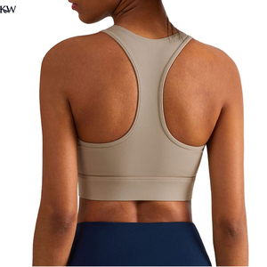 <b>Racerback</b> <b>Sports</b> <b>Bra</b> Women Padded Support Activewear Breathable Fabric Stretch Gym Yoga Tank Fitness Training Running Comfort - Product Image 4