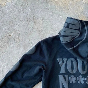 Sweat à capuche surdimensionné français haut de gamme avec logo personnalisé 100% coton Impression bouffante de haute qualité Zip intégral Hiver Impression thermique brodée - Product Image 4