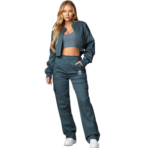<b>Womens</b> Gym Joggers Heavy <b>Fleece</b> Training Pants for Workout Gym and Street Fashion - Product Image 2