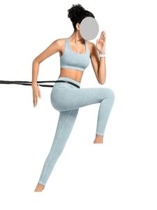 Fabricant sur mesure proposant des ensembles de yoga 2 pièces pour femmes avec logo personnalisé pour les commandes en gros et les exportateurs internationaux. - Product Image 5