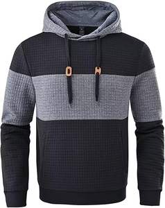 Men's Casual Drawstring Hooded Pullover Sweatshirts with Zipper Pockets 100% Cotton Plain Dyed Summer <b>Hoodies</b> - Product Image 5