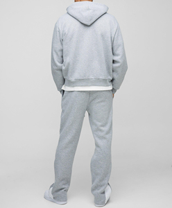 OEM/ODM venta al por mayor ropa de calle por encargo de gran tamaño Zip up Hoodie & Joggers hombres chándal 100% algodón polar ropa deportiva chándal - Product Image 5