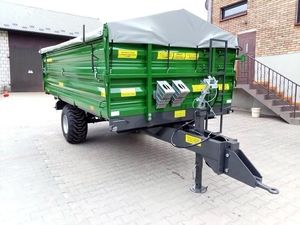 Remorque agricole basculante hydraulique à 4 roues pour tracteur, capacité de charge 2-5 tonnes, garantie 2 ans, haute qualité, charge personnalisable, haute capacité - Product Image 6