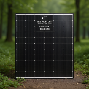 Panneau solaire HJT double vitrage demi-cellule 450W noir FEMI-435M - Product Image 3