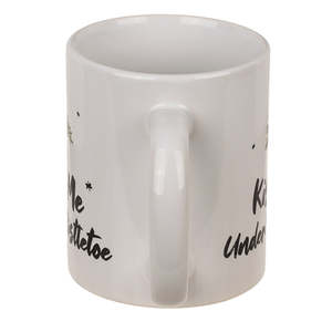 Novelty Christmas Mugs 2-Piece Set All I Want Mistletoe 200ml 600ml Capacity Ceramic <b>Microwave</b> Safe Screen Printing Stocked Lid - Product Image 5