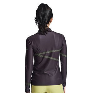 Polo de performance extérieur léger respirant à séchage rapide pour femme avec fermeture à glissière pour la randonnée et les activités d'été - Product Image 2