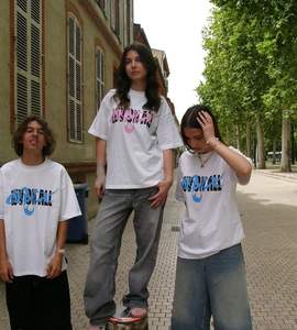 เสื้อยืดพิมพ์ลายโอเวอร์ไซส์วินเทจเสื้อแนวสตรีทแวร์กราฟิกไซส์ใหญ่พิเศษผ้าฝ้าย100% น้ำหนักมากสไตล์ทางการ - Product Image 1