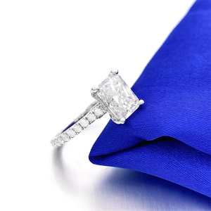Classic Minimalist Eternity Wedding Band Channel <b>Set</b> Lab Grown Diamond Handmade Brown <b>Ring</b> Women IGI Certified Custom Jewelry - Product Image 6