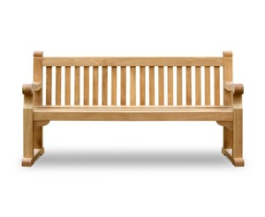 Banc de parc en teck de qualité supérieure, durable, résistant à l'eau, 3 places, mobilier d'extérieur pour appartement, patio, hôtel, restaurant, complexe hôtelier - Product Image 2