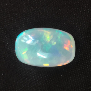 Opale éthiopienne naturelle 14x9mm cabochon rectangle 4.05 cds cabine opale véritable pour bijoux plein de feu opale blanche pierres précieuses cabine - Product Image 1