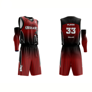 Uniforme de basket-ball réversible pour hommes maillot et short d'équipe à séchage rapide respirant pour l'école et le collège vêtements de basket-ball - Product Image 4