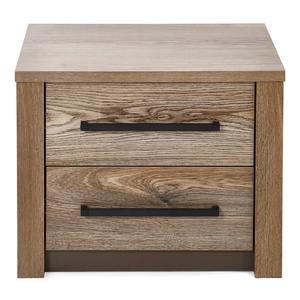 Eros 2 cajones Mesita de noche Madera de teca Seis cajones Cama Muebles de habitación Madera de mango macizo Caoba 081034 - Product Image 3