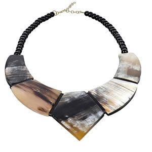 Compre collar de cuerno de búfalo natural, collar de cuerno de búfalo natural, producto indio hecho a mano - Product Image 4