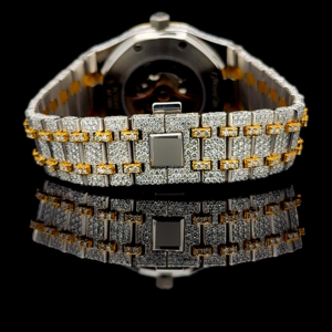 Reloj de lujo de acero inoxidable para hombre, cristal chapado en oro rosa, esfera romana, puntero, estilo moneda, movimiento mecánico, 38mm, Ronda - Product Image 4
