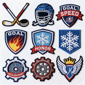 Patch brodé en chenille 3D personnalisé en gros, logo brodé, à repasser, à coudre sur les vêtements - Product Image 4