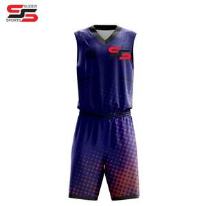 Venta al por mayor nuevo diseño sublimación Último precio alta calidad Reversible totalmente personalizado logotipo baloncesto uniforme reversible - Product Image 1