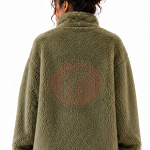 Manteau en fourrure pour femme, style luxueux, manches longues, doux, respirant, en coton, chaud, pour l'hiver, élégant, décontracté, confortable, à porter au quotidien - Product Image 5